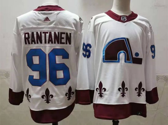 Colorado Avalanche #96 Mikko Rantanen 2020-21 Reverse Retro White Jersey