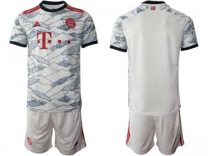 Club Bayern Munich Blank Third White 2021/22 Soccer Jersey