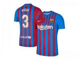 Club Barcelona #3 Pique Home 2021/22 Soccer Jersey