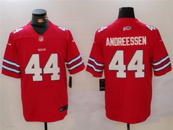 Buffalo Bills #44 Joe Andreessen Alternate Red Vapor Limited Jersey