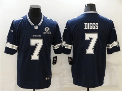 Dallas Cowboys #7 Trevon Diggs 60th Anniversary Blue Vapor Limited Jersey
