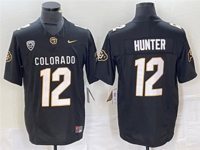 NCAA Colorado Buffaloes #12 Travis Hunter Black Vapor F.U.S.E. Limited Jersey