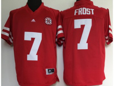 NCAA Nebraska Cornhuskers #7 Scott Frost Red College Football Jersey