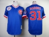 Chicago Cubs #31 Greg Maddux Throwback Blue Jersey