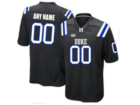 NCAA Duke Blue Devils #00 Black College Football Custom Jersey