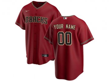 Arizona Diamondbacks #00 Red Cool Base Custom Jersey