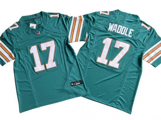 Miami Dolphins #17 Jaylen Waddle Alternate Aqua Vapor F.U.S.E. Limited Jersey