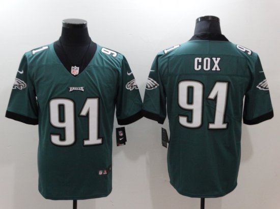 Philadelphia Eagles #91 Fletcher Cox Green Vapor Limited Jersey