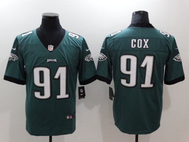 Philadelphia Eagles #91 Fletcher Cox Green Vapor Limited Jersey - Click Image to Close