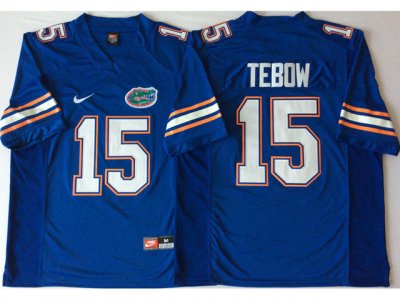 NCAA Florida Gators #15 Tim Tebow Blue College Football Jersey