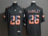 New York Giants #26 Saquon Barkley Black Pays Tribute To Retro Flag Carbon Limited Jersey