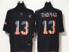 New Orleans Saints #13 Michael Thomas 2019 Black Salute To Service USA Flag Fashion Limited Jersey