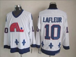 Quebec Nordiques #10 Guy Lafleur CCM Vintage White Jersey