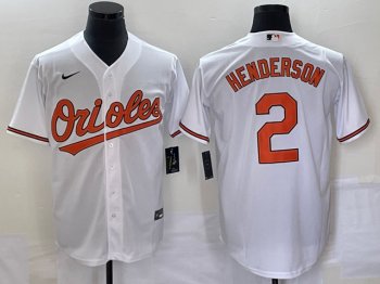 Baltimore Orioles #2 Gunnar Henderson White Cool Base Jersey