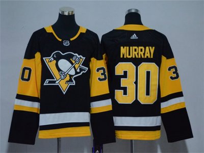 Women's Youth Pittsburgh Penguins #30 Matt Murray Black Jersey