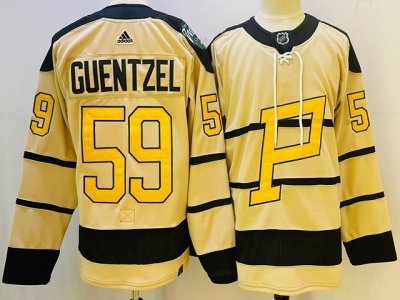 Pittsburgh Penguins #59 Jake Guentzel White 2022/23 Retro Jersey