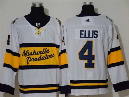 Nashville Predators #4 Ryan Ellis White 2020 Winter Classic Jersey