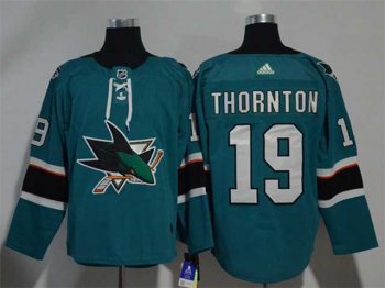 San Jose Sharks #19 Joe Thornton Teal Jersey