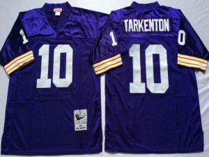 Minnesota Vikings #10 Fran Tarkenton 1975 Throwback Purple Jersey