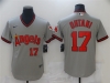 Los Angeles Angels #17 Shohei Ohtani Vintage Gray Jersey