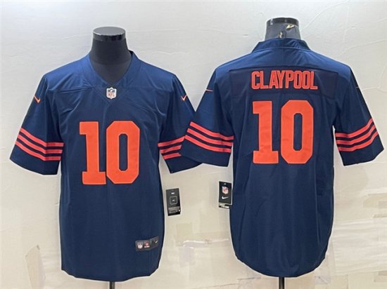 Chicago Bears #10 Chase Claypool Alternate Blue Vapor Limited Jersey