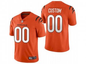 Cincinnati Bengals Custom #00 Orange Vapor Limited Jersey