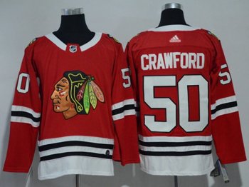 Chicago Blackhawks #50 Corey Crawford Red Jersey