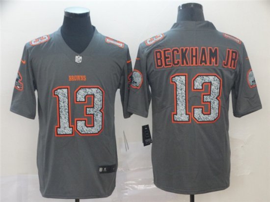 Cleveland Browns #13 Odell Beckham Jr. Gray Camo Limited Jersey