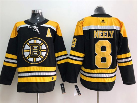 Boston Bruins #8 Cam Neely Black Jersey