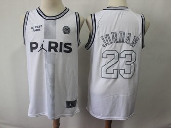 Chicago Bulls #23 Michael Jordan And Paris White Jointly Swingman Jersey