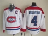 Montreal Canadiens #4 Jean Beliveau CCM Vintage White Jersey