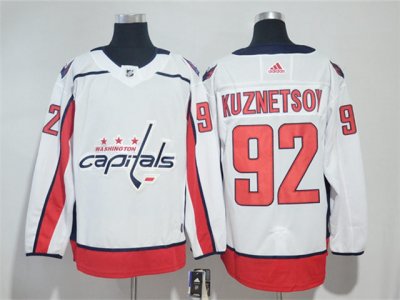 Washington Capitals #92 Evgeny Kuznetsov White Jersey