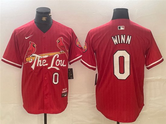 St. Louis Cardinals #0 Masyn Winn Red 2024 City Connect Limited Jersey