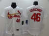 St. Louis Cardinals #46 Paul Goldschmidt White Flex Base Jersey