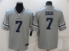 Dallas Cowboys #7 Trevon Diggs Gray Inverted Limited Jersey