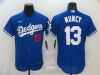 Los Angeles Dodgers #13 Max Muncy Royal Blue Flex Base Jersey