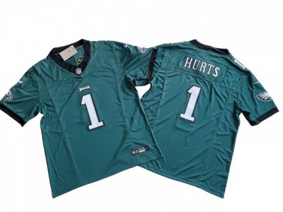 Philadelphia Eagles #1 Jalen Hurts Green Vapor F.U.S.E. Limited Jersey