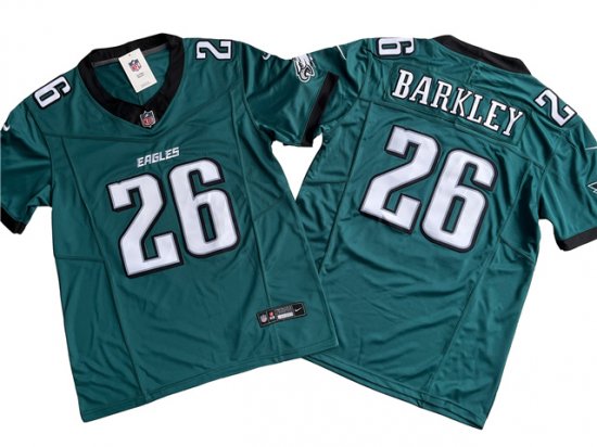 Philadelphia Eagles #26 Saquon Barkley Green Vapor F.U.S.E. Limited Jersey