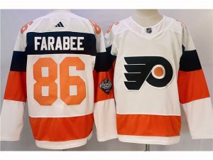 Philadelphia Flyers #86 Joel Farabee 2024 Stadium Series White Jersey