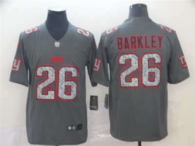 New York Giants #26 Saquon Barkley Gray Camo Limited Jersey