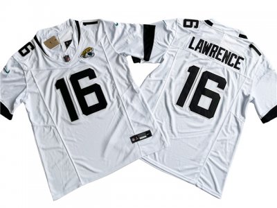 Jacksonville Jaguars #16 Trevor Lawrence White Vapor F.U.S.E. Limited Jersey