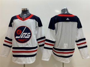 Winnipeg Jets Blank White Heritage Team Jersey