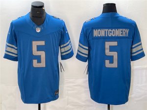 Detroit Lions #5 David Montgomery Blue Vapor F.U.S.E. Limited Jersey