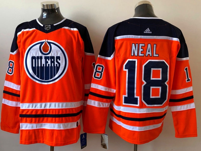 Edmonton Oilers #18 James Neal Orange Jersey - Click Image to Close