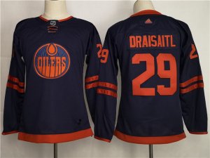 Women's Youth Edmonton Oilers #29 Leon Draisaitl Alternate Navy Jersey