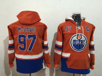 Edmonton Oilers #97 Connor McDavid Orange Hoodie