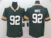 Green Bay Packers #92 Reggie White Green Vapor Limited Jersey