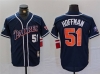 San Diego Padres #51 Trevor Hoffman Throwback Navy Jersey