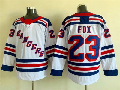 New York Rangers #23 Adam Fox White Jersey