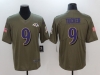 Baltimore Ravens #9 Justin Tucker Olive Salute To Service Limited Jersey